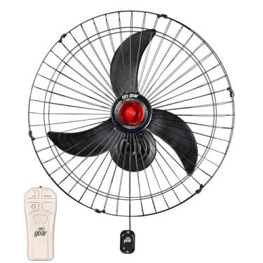 Imagem de Ventilador Oscilante de Parede 70cm Goar Metal Preto Bivolt