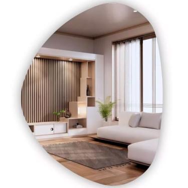 Imagem de Espelho Decorativo Orgânico 50x60 Fácil Aplicação