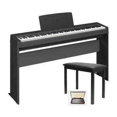 Imagem de Piano Digital Yamaha P-145  - 88 Teclas GHC Toque Realista + Estante L-100 Yamaha + Banqueta