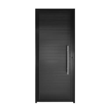 Imagem de Porta Lambril 1.00 X 2.10 Com Puxador Aluminio Preto Lado Esquerdo - Hale