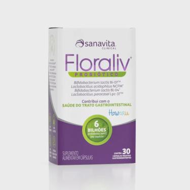 Imagem de Floraliv probiotico blister 30 caps - Sanavita
