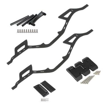 Imagem de DIY Builders Kit Carbon Fiber Chassis Rail with Aluminum Alloy Plates Adapt to 1/10 RC Crawler Axial SCX10 II Element Enduro SOA Built Trail for Expert Players