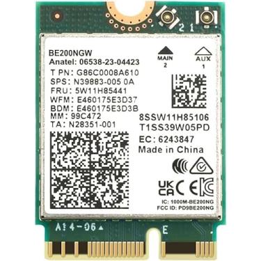 Imagem de HighZer0 Electronics BE200 WiFi 7 Card | M.2 PCIe WiFi Card | Tri-Band 2.4/5/6 GHz | Up to 5.8 Gbps | Gaming WiFi Card for PC | Supports Bluetooth 5.4 & Intel PCs with Windows 10/11 | BE200NGW