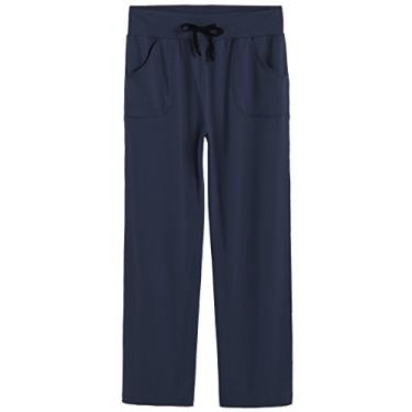 Imagem de Calça feminina de algodão Latuza Lounge, Azul marino, 2X Plus