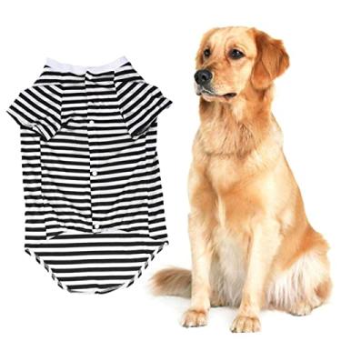 Imagem de Toddmomy camiseta cachorro husky roupas golden retriever camisa para cachorro estimação camisas roupas cachorro colete algodão para cachorro colete cachorro o cachorro