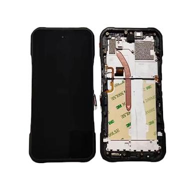 Imagem de SHOWGOOD para DOOGEE V20 Display LCD com moldura + montagem digitalizador de tela sensível ao toque 16.3 cm vidro de substituição + ferramentas de reparo (impressão digital preta)