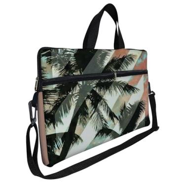 Imagem de Case Capa Maleta Premium Para Notebook Laptop de 17 e 17,3 com Alça de Mão Alça de Ombro e Zíper Lateral - Coqueiro