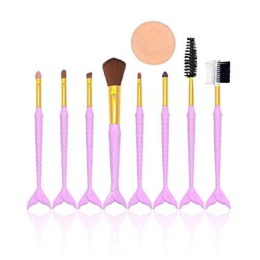 Imagem de Pincel profissional de maquiagem com cerdas macias, delineador, sobrancelha, lábios, contorno, conjunto de pincéis com pó