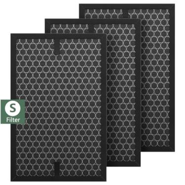 Imagem de Pacote com 3 filtros de substituição HRFSC1 S compatível com Honeywell HPA3000 PowerPlus e purificador de ar HPA5000, filtro de carvão ativado HRFSC1 para VOCs de renovação residencial