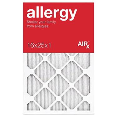 Imagem de Filtro de ar ALLERGY de 16 x 25 x 1 por AIRx Filters MERV 11 filtro de forno plissado 16x25x1 para sistemas HVAC - Feito nos EUA - Caixa com 6