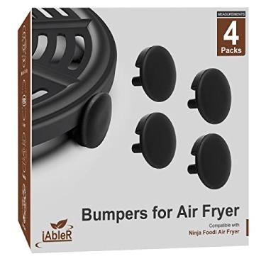 Imagem de iAbler Para Ninja Air Fryer Placa Crisper Pés de Borracha, Amortecedor de Borracha de Substituição para Pés de Silicone para Frigideira Ninja Foodi Air Fryer Grill Pan, Amortecedores de Borracha para Evitar Peças de Danos na Cesta – Pacote com 4