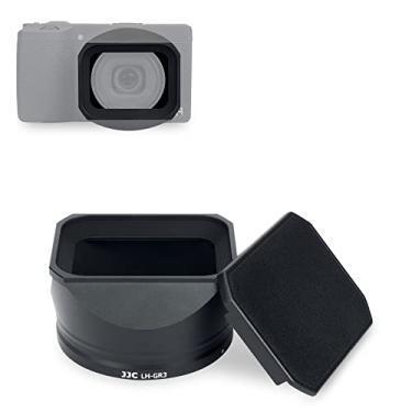 Imagem de Para-sol de metal para câmera digital Ricoh GR III GR3 GR III HDF GR3 HDF, persiana de lente baioneta com tampa do capô para melhor proteção