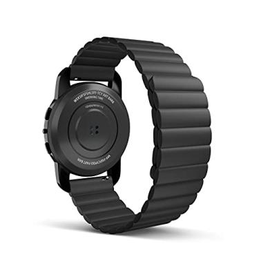 Imagem de LiGuVCY Pulseira de relógio, pulseira para smartwatch, pulseira de liberação rápida de 20 mm, pulseira para relógio feminino e masculino com Gear S2 Classic Watch Active Fenix 5S Plus S40 S40-GOLG