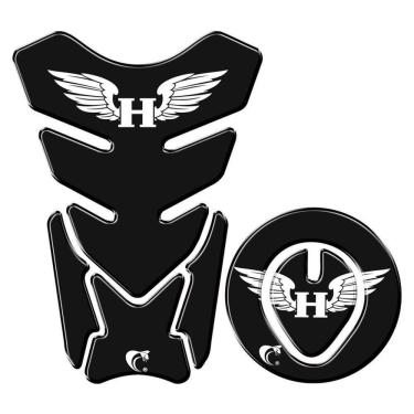 Imagem de Protetor Tanque E Bocal Adesivo Moto Honda Asa Ano Até 2017 Preto Cor Preto
