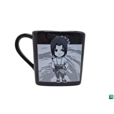 Imagem de Caneca Sasuke Chibi Naruto Porcelana Quadrada 220 ml