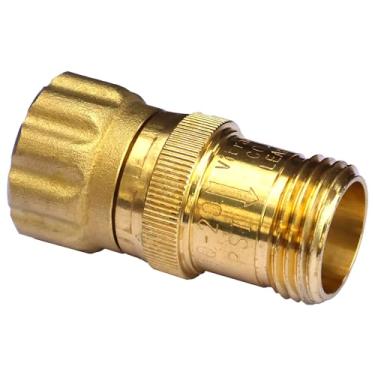 Imagem de Regulador redutor de pressão de água de 15 psi para fita de gotejamento, rosca de mangueira de 3/10.2 cm, pressão máxima de entrada de 125 psi, latão sem chumbo, baixa taxa de fluxo, quantidade: 1
