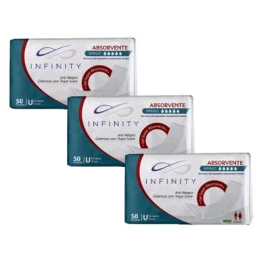Imagem de Kit 3 Absorventes Geriatrico Infinity Pós Parto Pós Operatório Com 50 Unidades