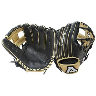 Imagem de Akadema Luvas de beisebol Prosoft Elite Series, preto/arenito, mão esquerda