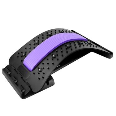 Imagem de Aran co Maca para as costas | Cracker ajustável de 3 níveis | Alívio das costas para alívio da dor lombar | Esticador de descompressão da coluna vertebral para adultos | Dispositivo de alívio da dor