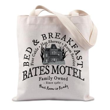Imagem de Presente inspirado no programa de TV de terror Motel 1960 Hitchcock clássico filme de terror presente sacola de presente para amantes de terror, Bed & Breakfast, big