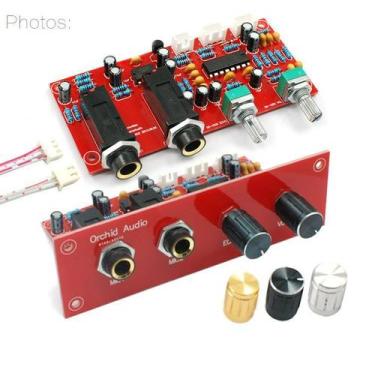 Imagem de Placa Montada Pre Amplificador Microfone Karaoke Eco Reverb - Brasil H