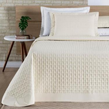 Imagem de Cobreleito Queen Size Camesa Casa Blanca 200 Fios - Jm Enxovais