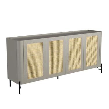 Imagem de Aparador Buffet Porta Sextavada 180cm Pés Metal 100% MDF - Casa Lar In