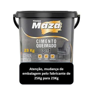 Imagem de Efeito Cimento Queimado 3 Em 1 P/ Box Piso Azulejo 25kg - Maza
