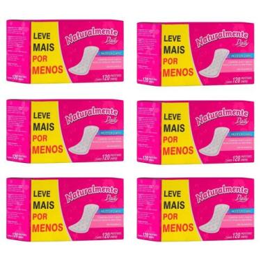 Imagem de Absorvente Protetor Diário Kit 6 Pacotes Naturalmente Daily 720 Unidad