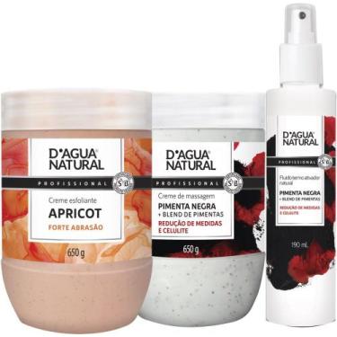 Imagem de Kit redutor creme e fluido pimenta negra + forte abrasão - Genérico