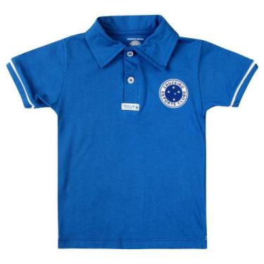 Imagem de Camisa Polo Infantil Cruzeiro Azul Oficial - Revedor, Azul, Tam 8