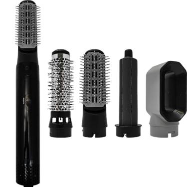 Imagem de Kit Modelador 5 em 1 com Escova e Secadora 110v Temperatura Ajustável (Preto)