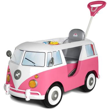 Imagem de Carrinho de Passeio e Pedal para Bebe Calesita Kombina Rosa