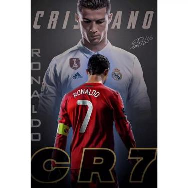 Imagem de Quadro Decorativo Cristiano Ronaldo Cr7 Arte Futebol Clube - CP, 2, 1 