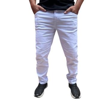 Imagem de Calça Jeans Masculina lançamento basica reta slim jeans coloridas de b