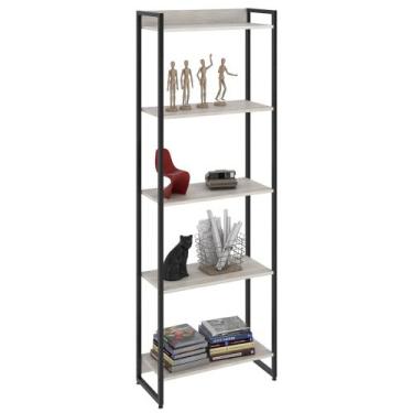 Imagem de Estante Livreiro Dynamica Industrial 60cm 5 Prateleiras C08 Snow - Mpo