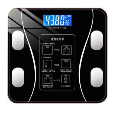 Imagem de Balança Digital Banheiro Display Lcd Inteligente - CORREIA ECOM