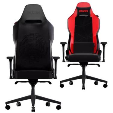 Imagem de Cadeira Gamer Cor Vermelha Pcyes Magma Suporta Até 150Kg  Confortável 