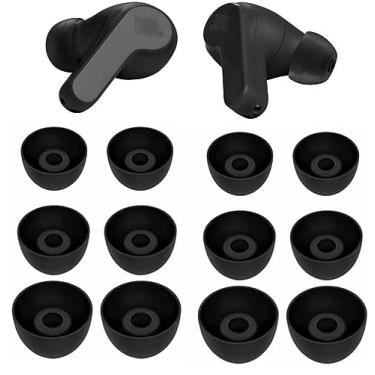 Imagem de Pontas auriculares de substituição para tampões auriculares compatíveis com fones de ouvido JBL Vibe 200TWS, substituição de pontas auriculares de silicone JNSA para JBL Vibe 200TWS, P/M/G 6 pares,