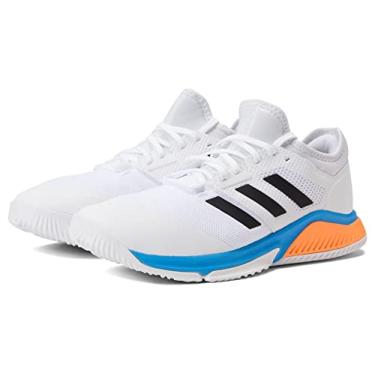 Imagem de adidas Tênis masculino Court Team Bounce, Branco/Preto/Azul Pulso, 44