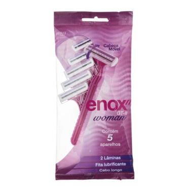 Imagem de Aparelho De Barbear Descartável Feminino Enox Gt2 C/5 1757