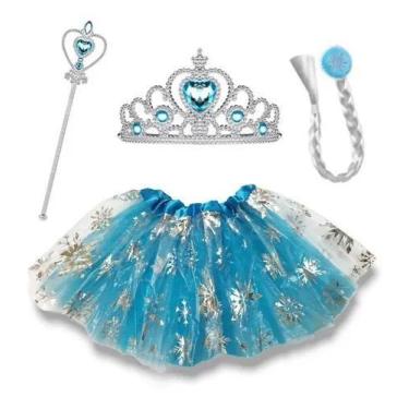 Imagem de Fantasia Elsa Frozen Pricesa kit Festa - XF