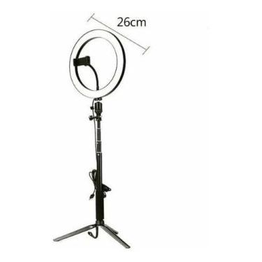 Imagem de Ring Light Completo Iluminador 26cm + Tripé 2metros Entrega - oem