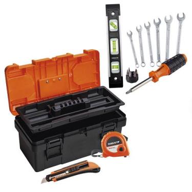 Imagem de Kit de Ferramentas 16 Peças Com Maleta Plástica 3370206 ROBUST - ROBUS