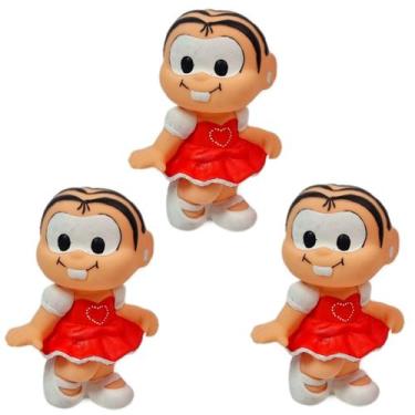 Imagem de Kit 3 Boneca Monica Princesa Turma Da Monica Brinquedo Latex - Pais e 