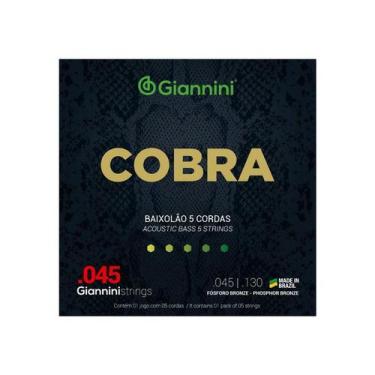 Imagem de Encordoamento giannini baixolao geebasf5 bronze fosforozo 0.045/0.130