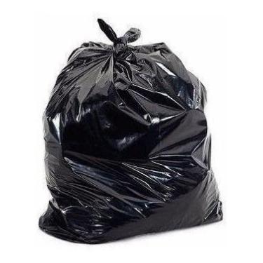 Imagem de 100 Sacos P/ Lixo De 200l Preto - 80x100x0,10cm - HIGIPACK