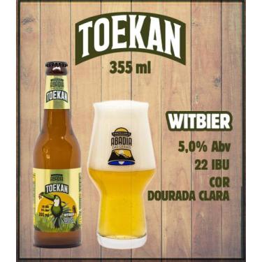 Imagem de Cerveja Abadia das Gerais - Toekan 355 ml Caixa 12unid - Witbier