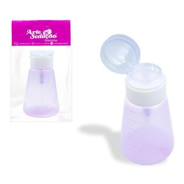 Imagem de Porta Acetona de Plástico Removedor Esmalte Dosador 180 ml - Arte Sedu