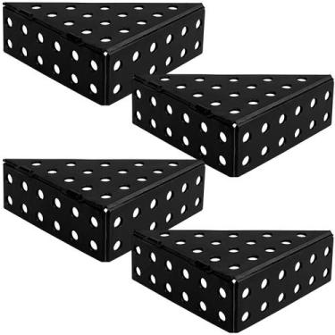 Imagem de Kit 30 Cantoneiras Protetoras para Móveis 100x100mm Preta Toronto - Ge